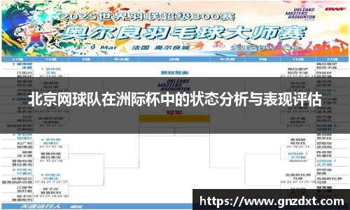 北京网球队在洲际杯中的状态分析与表现评估
